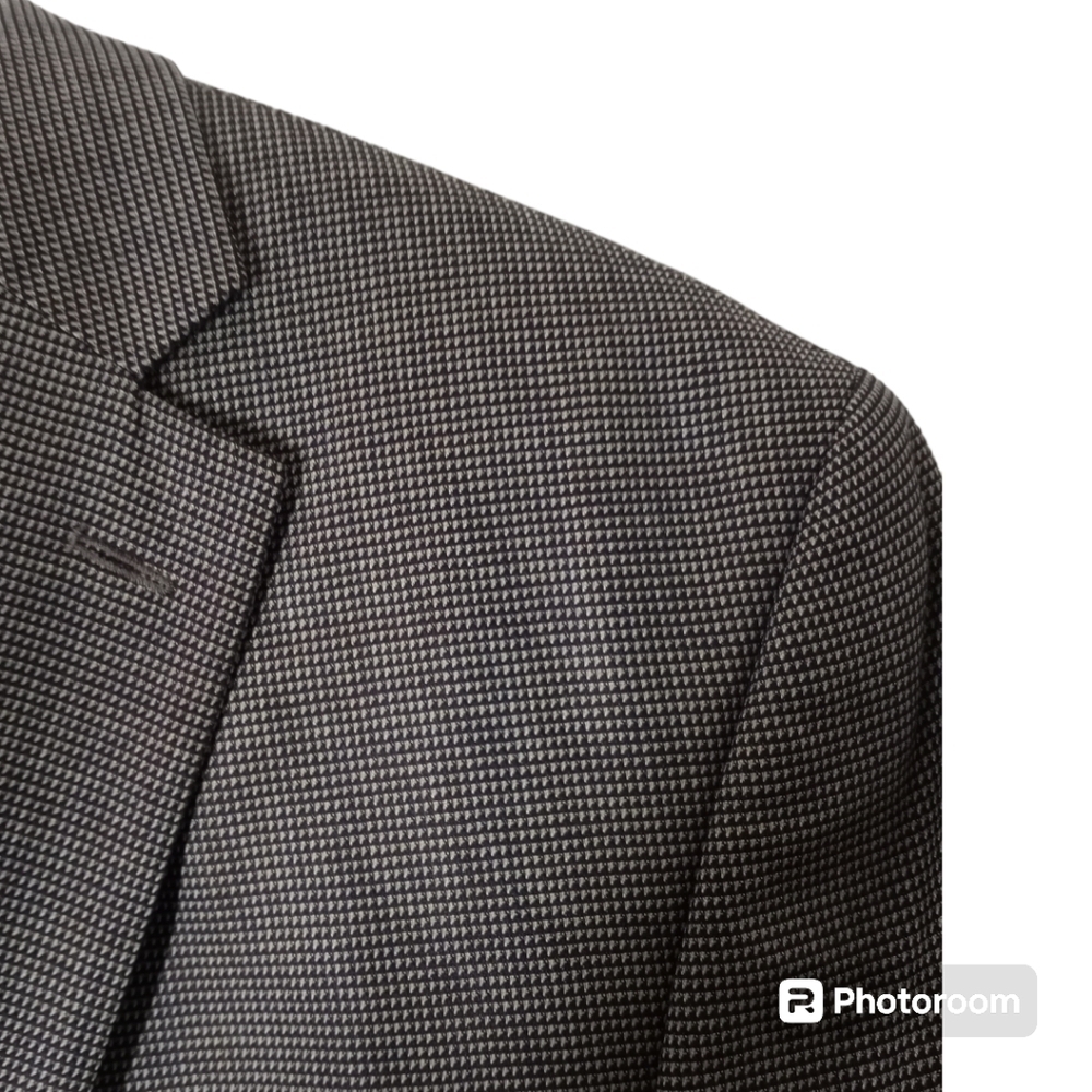 Daniel Cremieux Classic Nailhead Sport Jacket Charcoal Gray Mens 42R - Picture 2 of 15